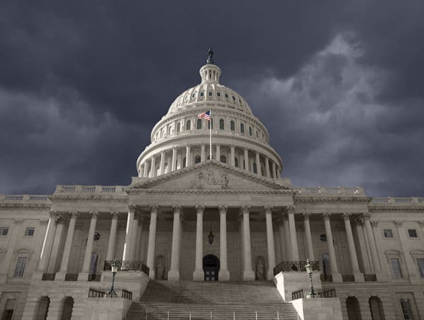 Dark Sky over the United States Capitol