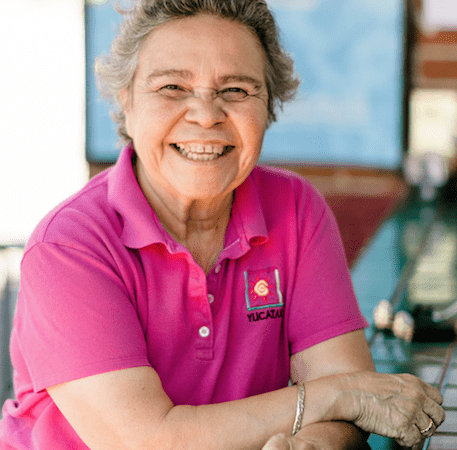 Dora Herrera at Yuca restaurant