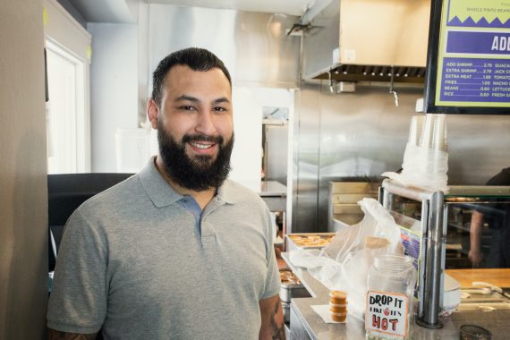 Jimmy in restaurant working