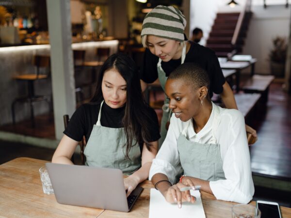 Business owners creating AI agents for their small business